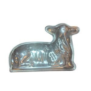 Vintage Lamb Sheep Cake Mold Baking Pan 2 Piece Cast Aluminum Lightweight